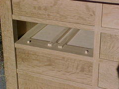 Nine-drawer Harvey Ellis/Gustav Stickley reproduction highboy construction details.